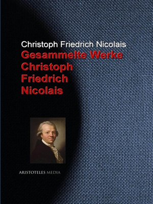 cover image of Gesammelte Werke Christoph Friedrich Nicolais